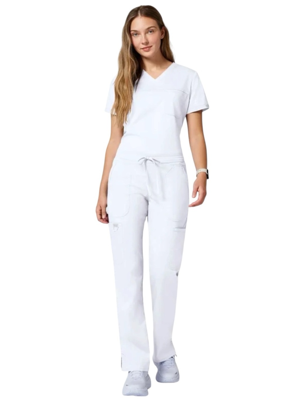 CHEROKEE Authentic Workwear Revolution Womens Mid Rise Moderate Flare Size M NWT